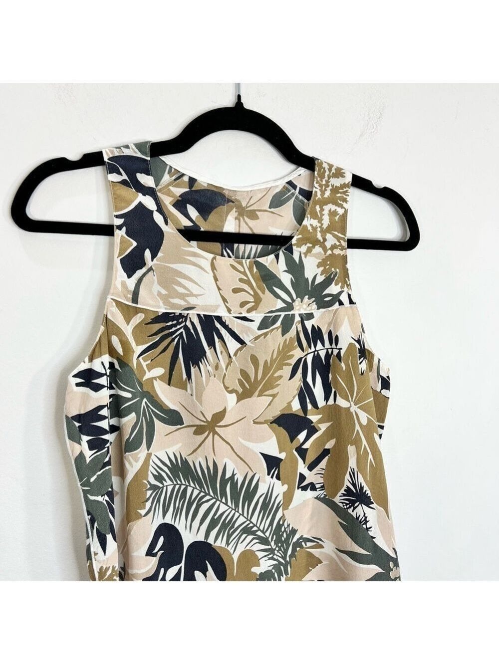 Rag and Bone 100% silk crepe Patricia pastel pink floral print sleeveless top XS - Picture 8 of 17